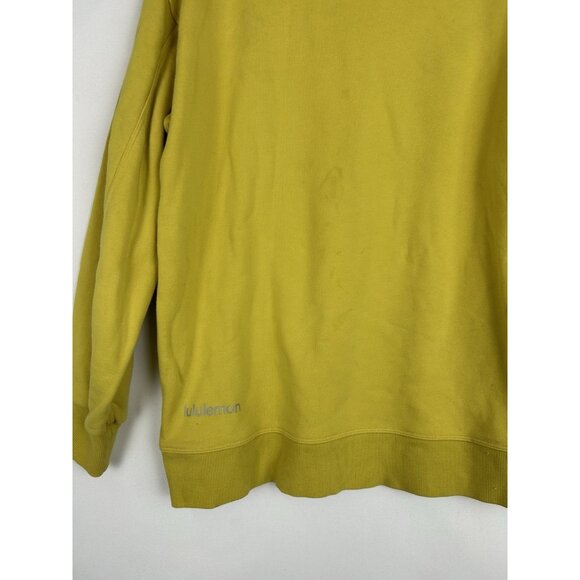 Lululemon Perfectly Oversized Crew Sweatshirt Pullover Bright Yellow Size 0 - Picture 9 of 10
